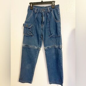 guided gear denim cargo Multi Pocket pants size 30/30 Run Slim Like 28